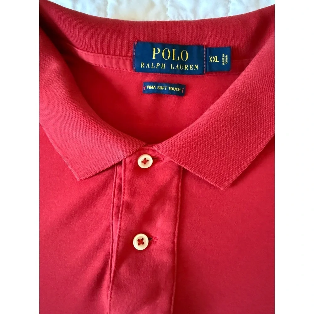 Polo Ralph Lauren XXL Red‎ Pima Soft Touch Polo Shirt Classic Fit